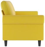 vidaXL Driezitsbank 180 cm fluweel geel