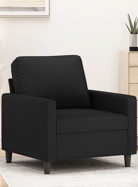 vidaXL Fauteuil 60 cm fluweel zwart