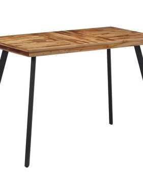 vidaXL Eettafel 120x62x76 cm massief teakhout