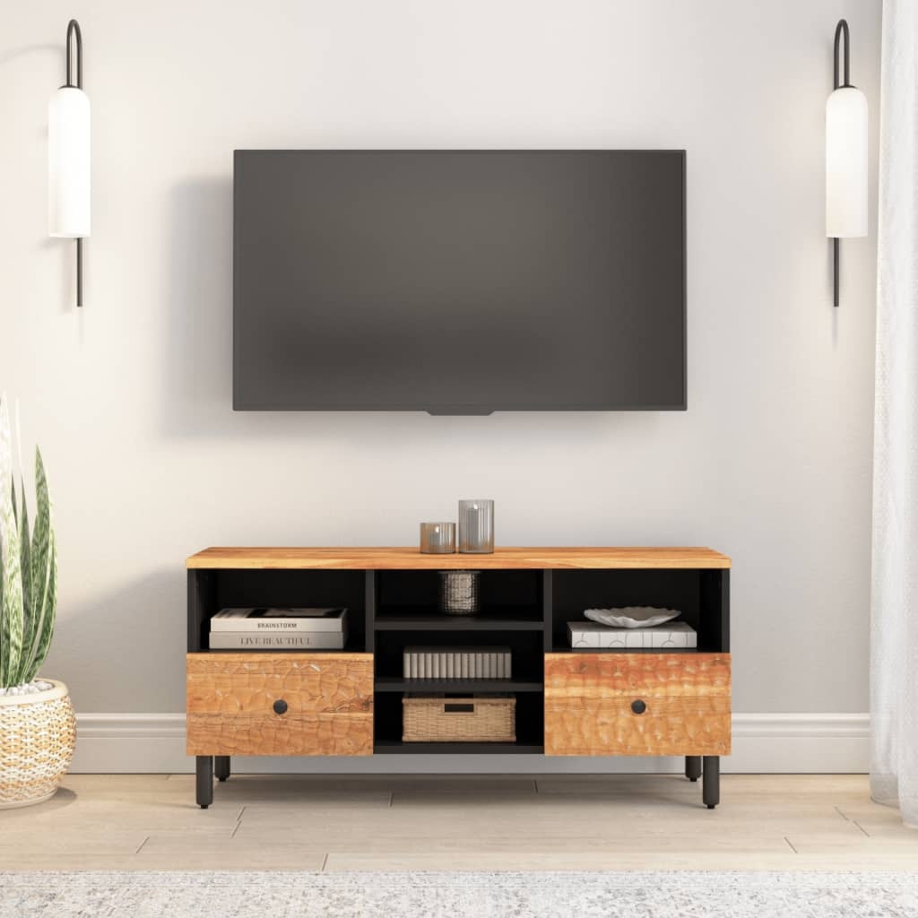 vidaXL Tv-meubel 100x33x46 cm massief acaciahout