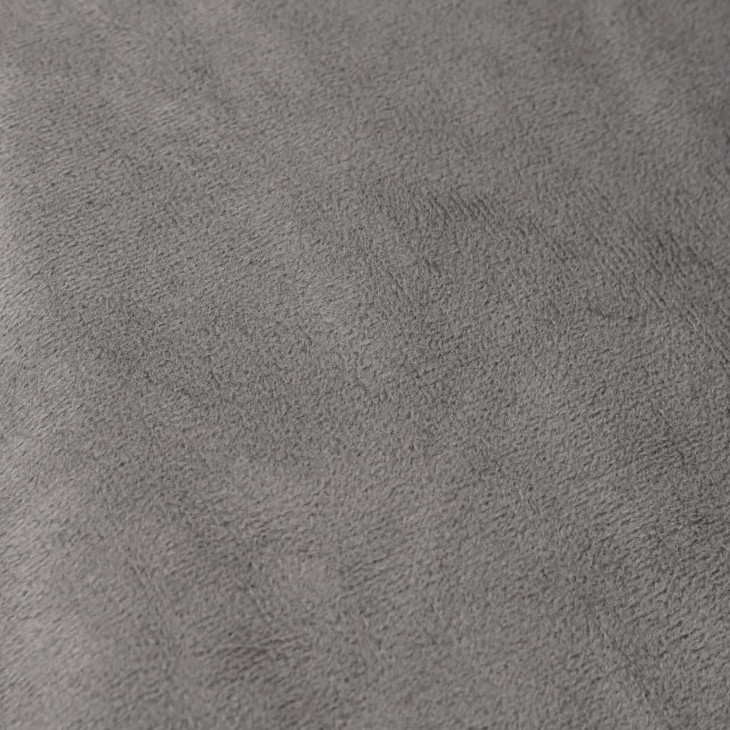 vidaXL Verzwaringsdeken met hoes 200x225 cm 9 kg stof grijs