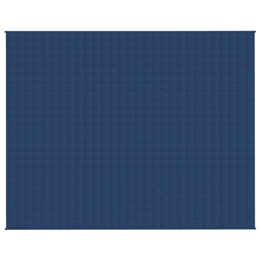 vidaXL Verzwaringsdeken 235x290 cm 11 kg stof blauw