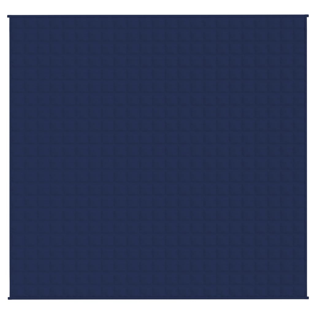 vidaXL Verzwaringsdeken 220x235 cm 11 kg stof blauw