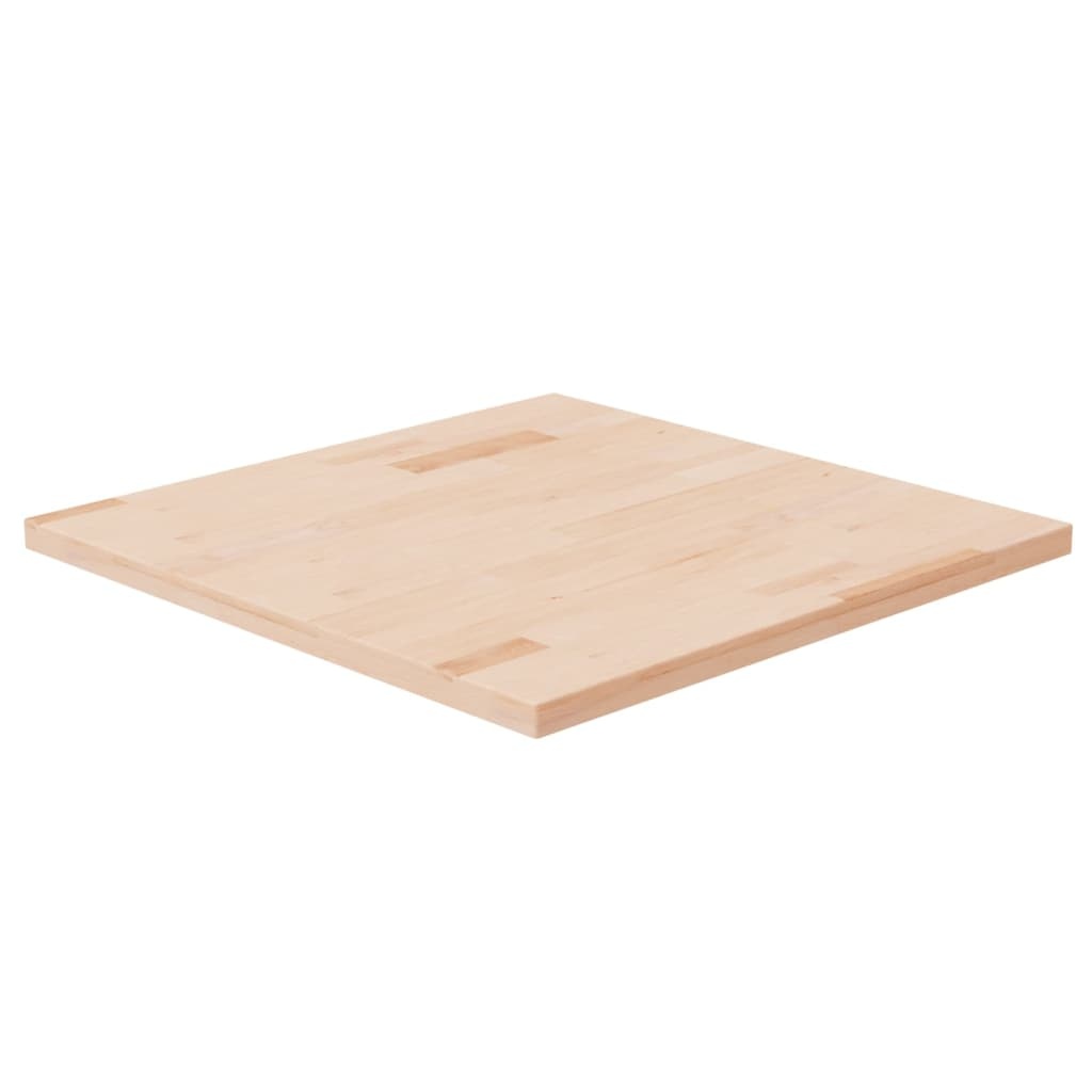 vidaXL Tafelblad vierkant 60x60x2,5 cm onbehandeld massief eikenhout