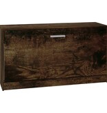 vidaXL Schoenenbank 80x24x45 cm bewerkt hout gerookt eiken