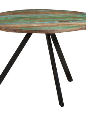 vidaXL Eettafel 110x75 cm massief gerecycled hout