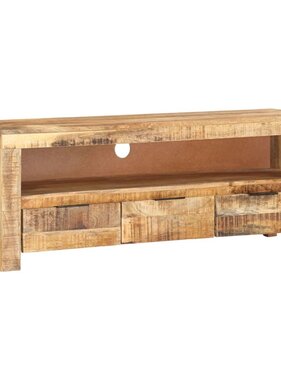 vidaXL Tv-meubel 110x30x40 cm ruw mangohout