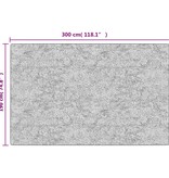 vidaXL Vloerkleed wasbaar anti-slip 190x300 cm zwart en wit