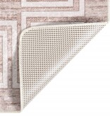 vidaXL Vloerkleed wasbaar anti-slip 160x230 cm beige