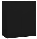 vidaXL Archiefkast 90x46x103 cm staal zwart