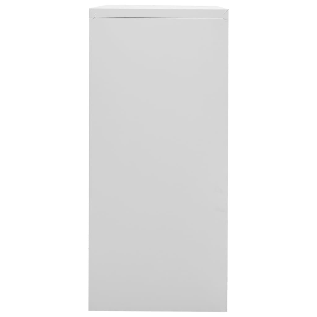 vidaXL Archiefkast 90x46x103 cm staal lichtgrijs