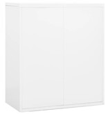 vidaXL Archiefkast 90x46x103 cm staal wit