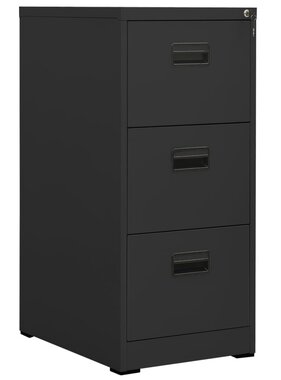 vidaXL Archiefkast 46x62x102,5 cm staal antracietkleurig