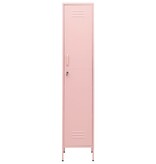 vidaXL Lockerkast 35x46x180 cm staal roze