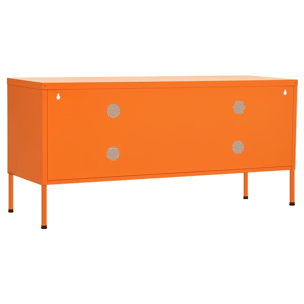 vidaXL Tv-meubel 105x35x50 cm staal oranje