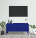 vidaXL Tv-meubel 105x35x50 cm staal marineblauw