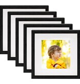 vidaXL Fotolijsten 5 st voor 13x13 cm foto 3D 23x23 cm zwart