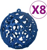 vidaXL 100-delige Kerstballenset blauw