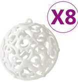 vidaXL 100-delige Kerstballenset wit