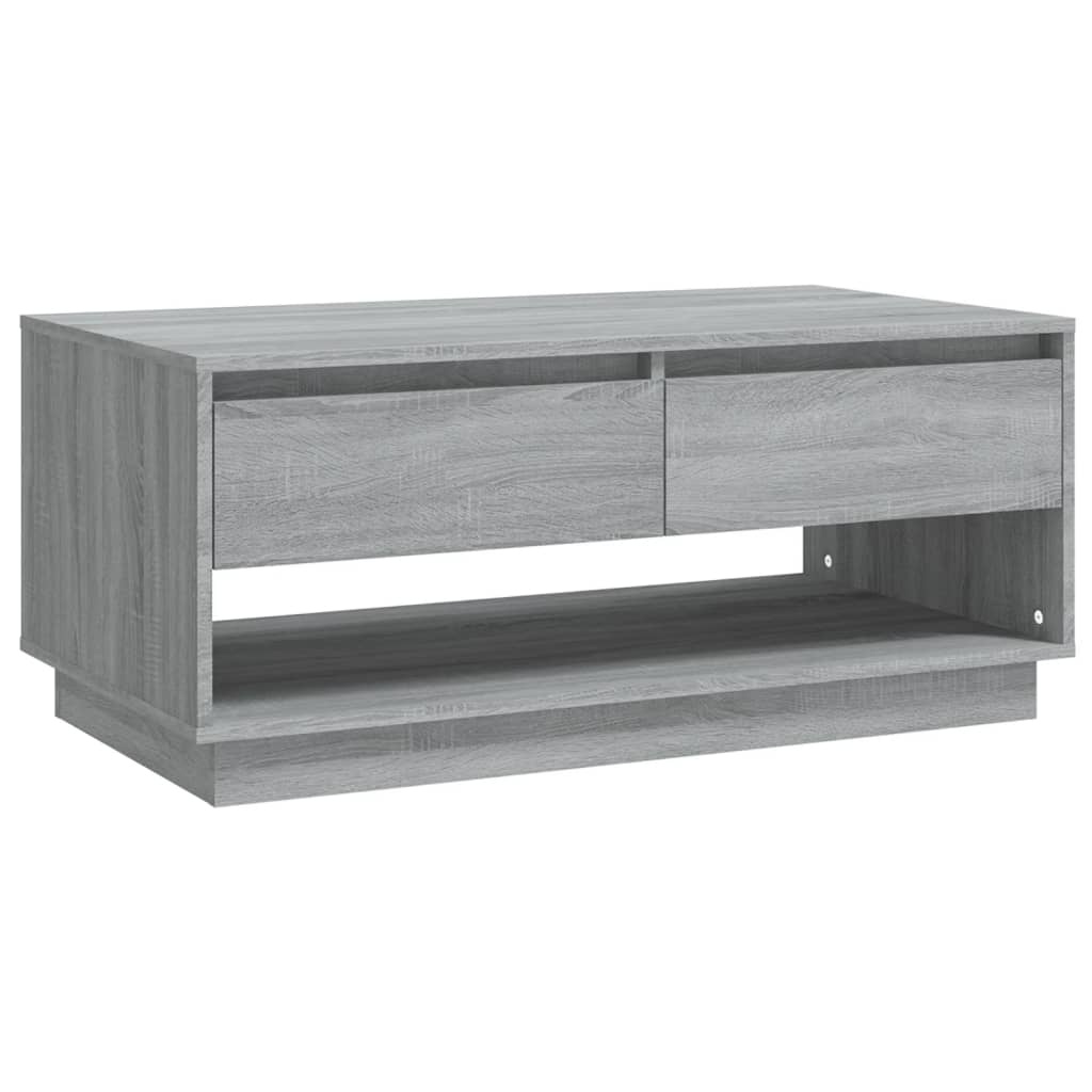 vidaXL Salontafel 102,5x55x44 cm spaanplaat grijs sonoma eikenkleurig