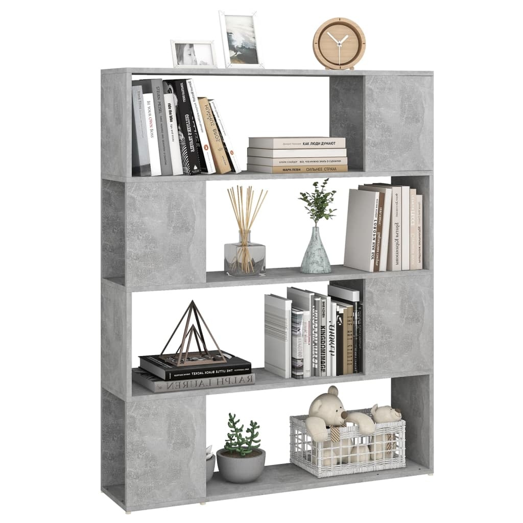 VidaXL Boekenkast/kamerscherm 100x24x124 cm betongrijs