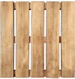 vidaXL Terrastegels 6 st 50x50 cm hout bruin