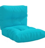 vidaXL Palletkussens 2 st stof turquoise