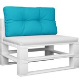 vidaXL Palletkussen 80x40x12 cm stof turquoise