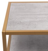 KantoormeubelenPlus Stalux Tv-meubel 'Luuk' 150cm, kleur goud / beton