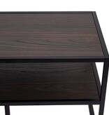 KantoormeubelenPlus Stalux Tv-meubel 'Luuk' 200cm, kleur zwart / bruin hout