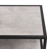 KantoormeubelenPlus Stalux Tv-meubel 'Luuk' 150cm, kleur zwart / beton
