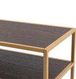 KantoormeubelenPlus Stalux Tv-meubel 'Luuk' 150cm, kleur goud / bruin hout