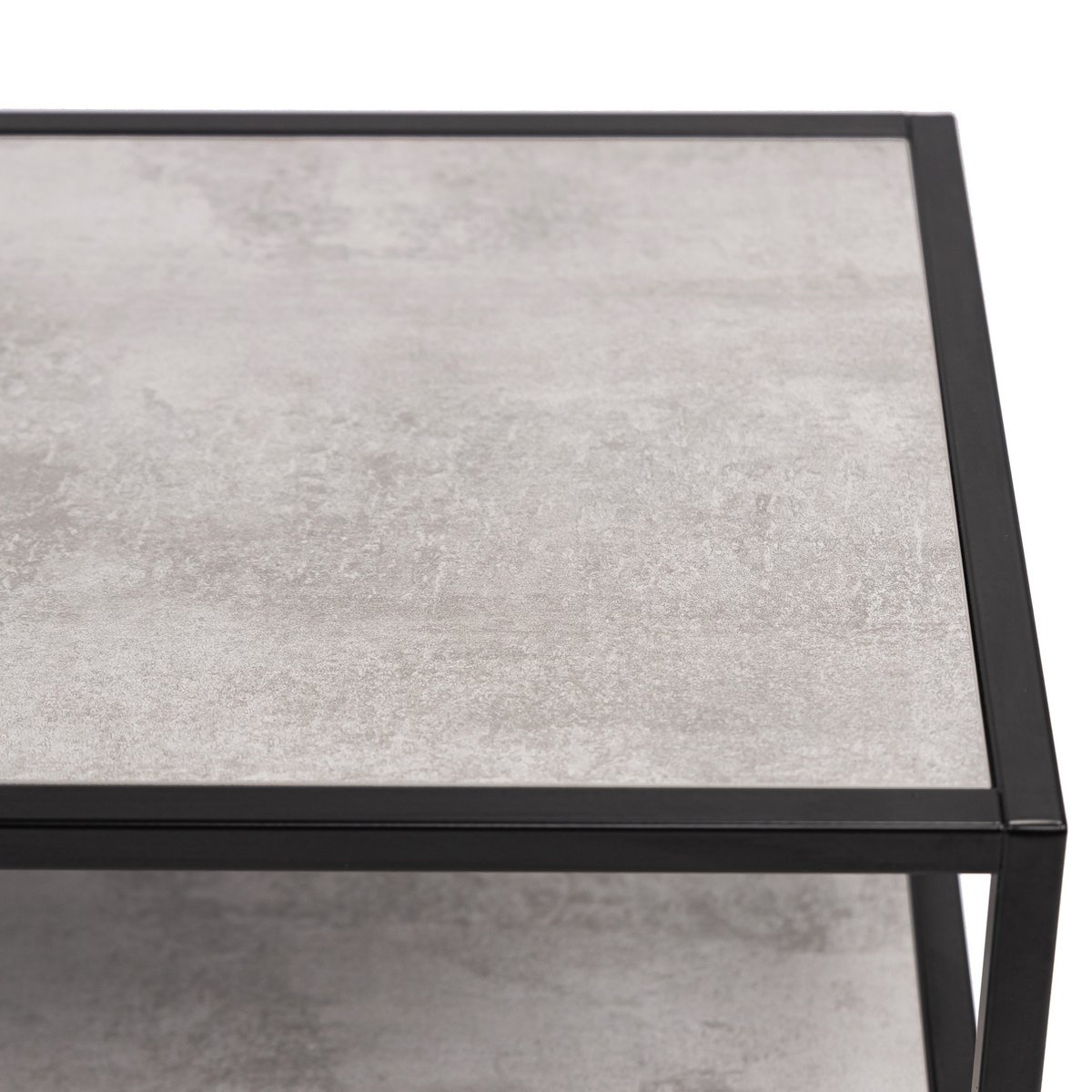 KantoormeubelenPlus Stalux Tv-meubel 'Luuk' 200cm, kleur zwart / beton
