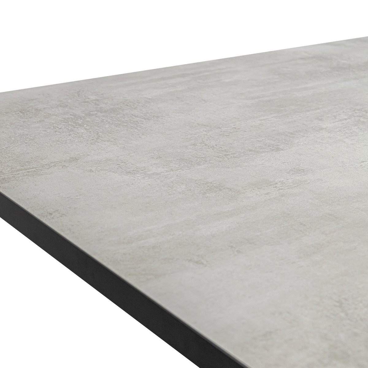 KantoormeubelenPlus Stalux Eettafel 'Gijs' 240 x 100cm, kleur zwart / beton