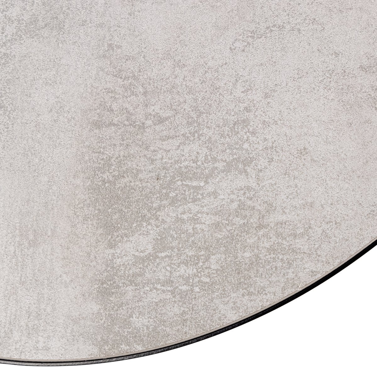 KantoormeubelenPlus Stalux Ovale eettafel 'Mees' 240 x 110cm, kleur zwart / beton