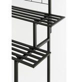 KantoormeubelenPlus Greenrax Plantenstandaard - L90 x B44 x H190 cm - Metaal - Zwart