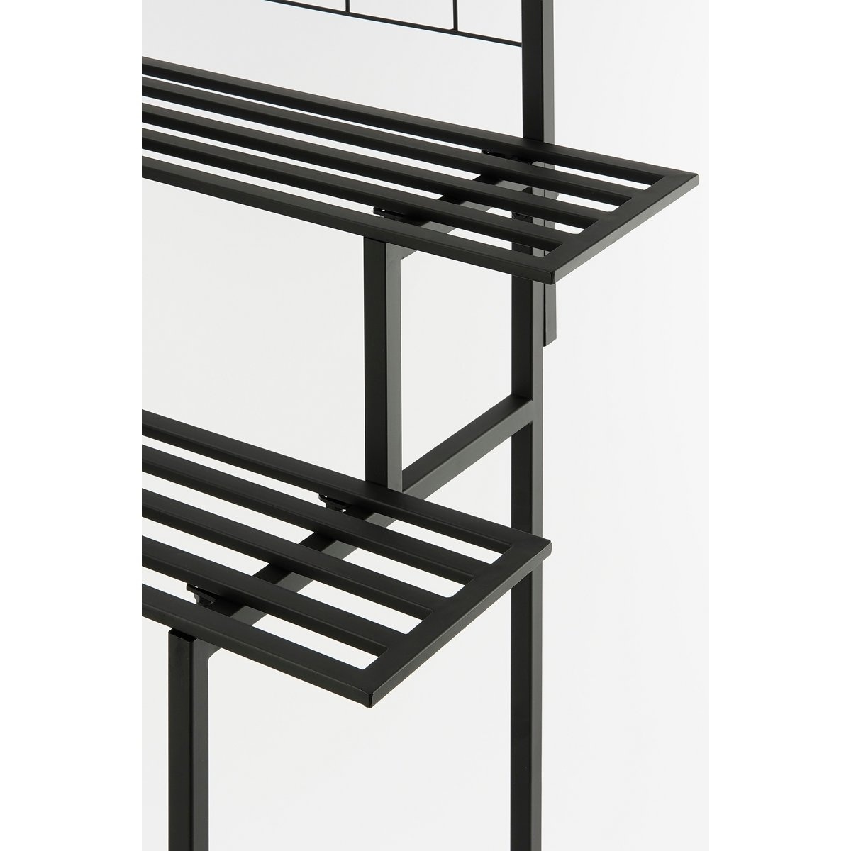 KantoormeubelenPlus Greenrax Plantenstandaard - L90 x B44 x H190 cm - Metaal - Zwart