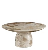KantoormeubelenPlus Finnos Taartplateau - H11 x Ø25 cm - Marmer - Beige