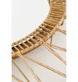 KantoormeubelenPlus Ludy Wandspiegel - H5 x Ø60 cm - Jute - Lichtbruin