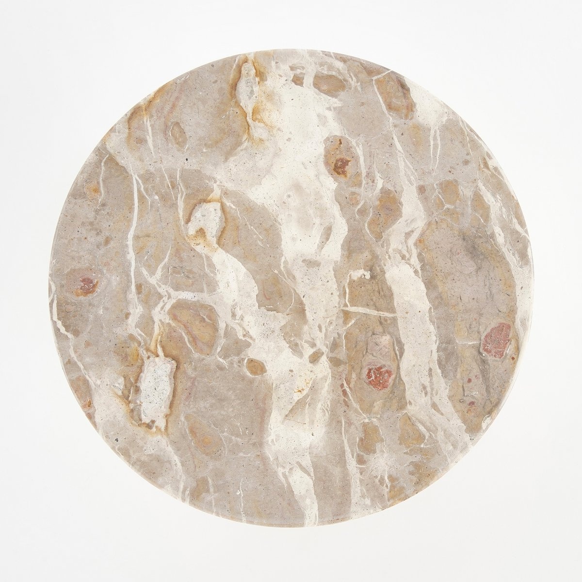 KantoormeubelenPlus Finnos Taartplateau - H11 x Ø25 cm - Marmer - Beige