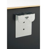 KantoormeubelenPlus Rossi Wandspiegel - L80 x B71 cm - Metaal - Goud