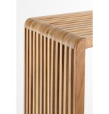 KantoormeubelenPlus Yonker Plantentafel - Set van 2 - L35 x B25 x H80 cm - Gerecycled Hout - Bruin