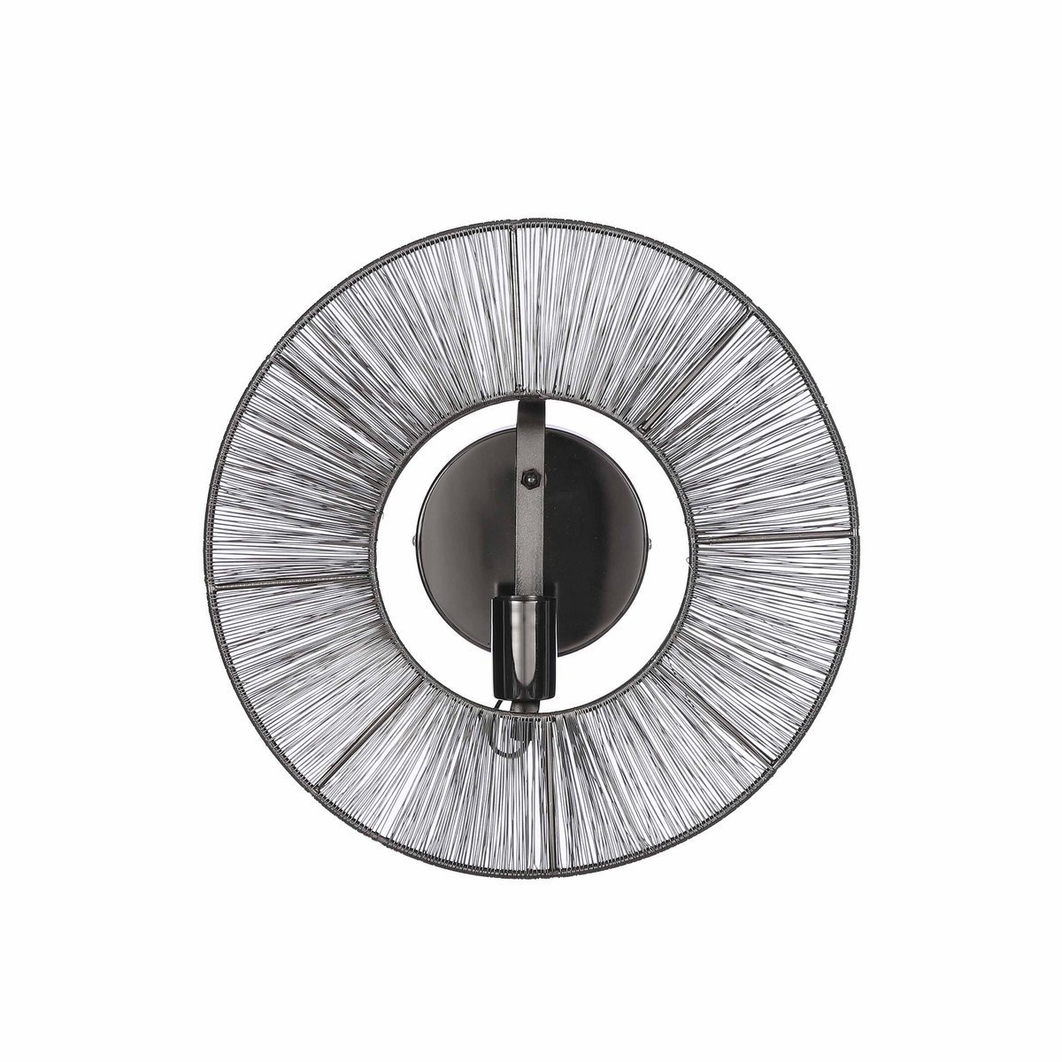 KantoormeubelenPlus Bodil Wandlamp - H18 x Ø40 cm - Metaal - Zwart