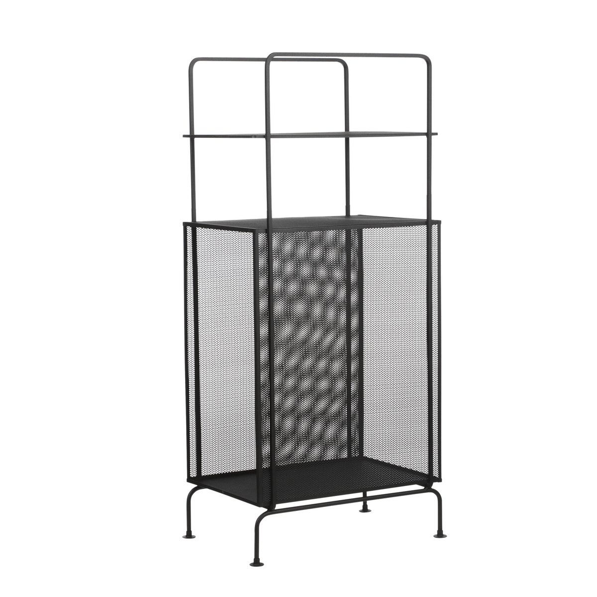 KantoormeubelenPlus Luna Bijzettafel - L34,5 x B23 x H73,5 cm - Metaal - Zwart