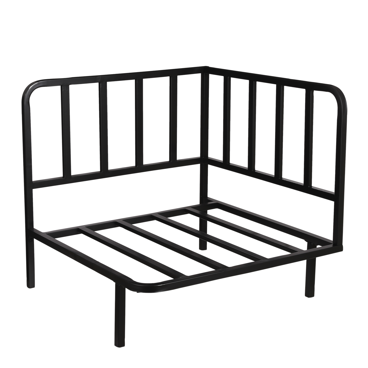 KantoormeubelenPlus Celo Loungebank Hoekelement - L83 x B83 x H78 cm - Metaal - Zwart