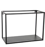 KantoormeubelenPlus Wandrek - L41 x B20,5 x H30,5 cm - Metaal - Zwart