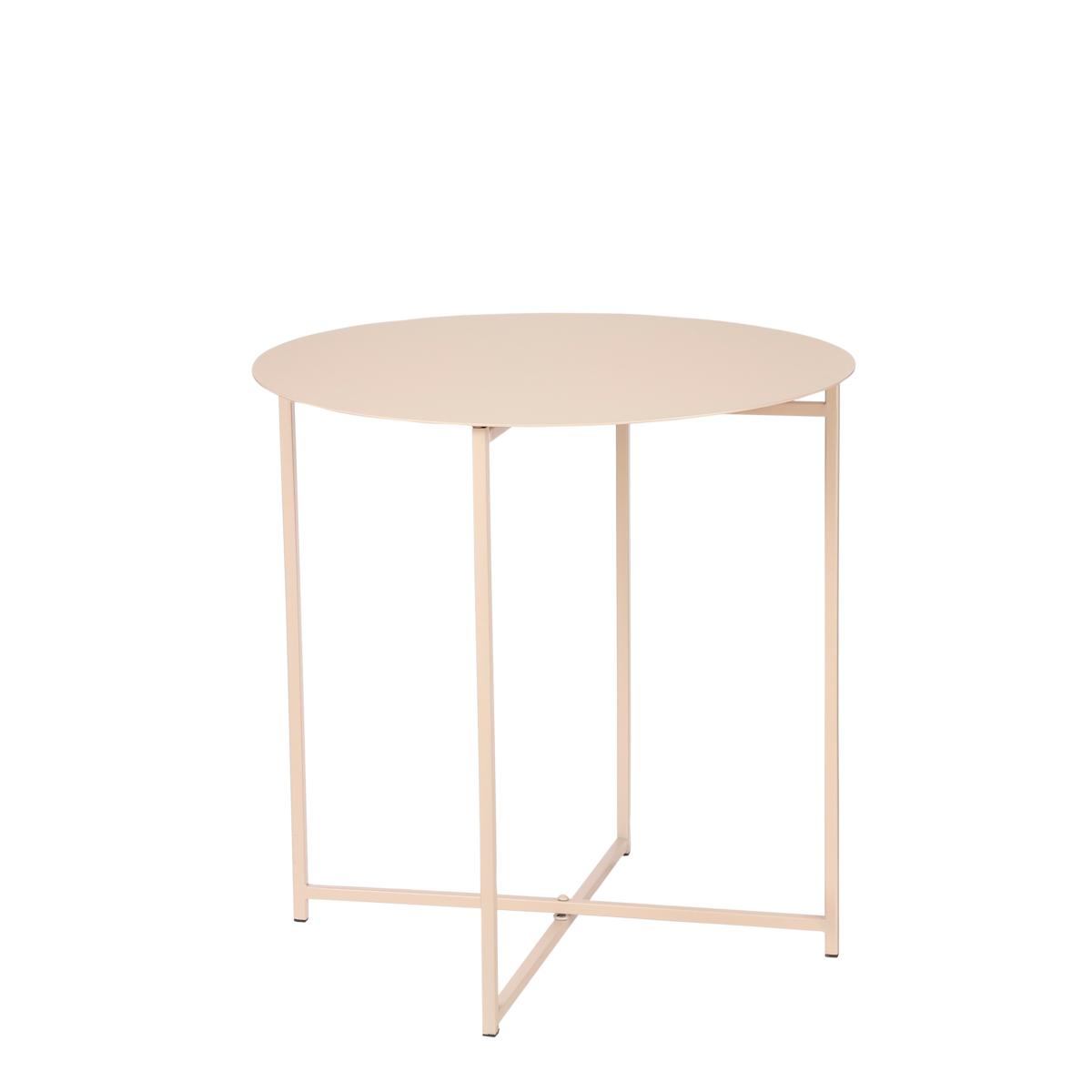 KantoormeubelenPlus Mikki Bijzettafel - H45 x Ø45 cm - Metaal - Oud Roze