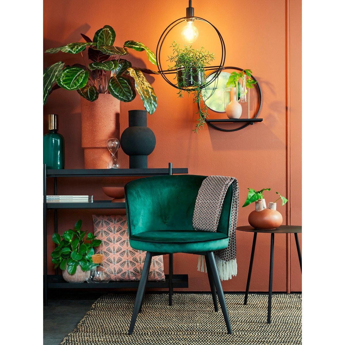 KantoormeubelenPlus Pontus Bijzettafel - Set van 2 - H45 x Ø55 cm - Metaal - Zwart