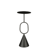 KantoormeubelenPlus Ruben Plantentafel - H60 x Ø24 cm - Metaal - Zwart