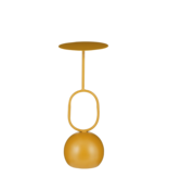 KantoormeubelenPlus Ruben Plantentafel - H60 x Ø24 cm - Metaal - Oker